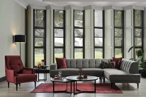 Talia Hjørnesofa Bordeaux